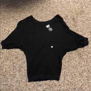 Express Black Crochet Top